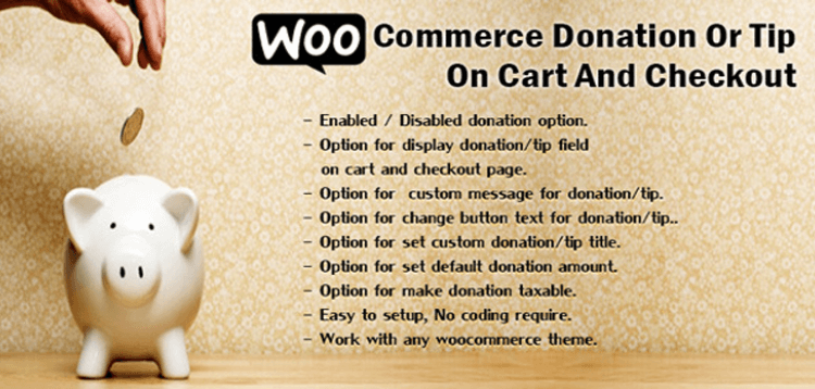 Item cover for download WooCommerce Donation Or Tip On Cart And Checkout