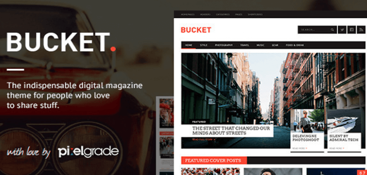 Item cover for download BUCKET - A Digital Magazine Style WordPress Theme
