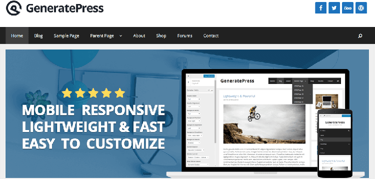 Item cover for download GeneratePress Premium – Lightweight, Responsive WordPress Theme