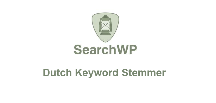 Item cover for download SearchWP – Dutch Keyword Stemmer 
