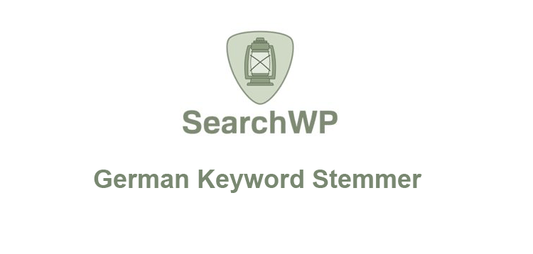 Item cover for download SearchWP – German Keyword Stemmer 