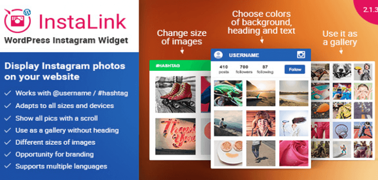 Item cover for download Instagram Widget - WordPress Plugin for Instagram 
