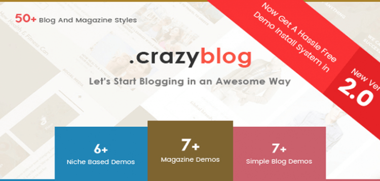 Item cover for download CrazyBlog - Start A Blog or Magazine for Adsense or Affiliate Business
