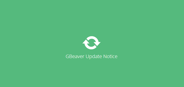 Item cover for download GBeaver – Update Notice