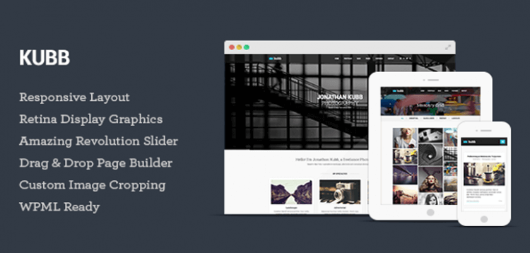 Item cover for download Kubb - Photography  Magazine WordPress Theme