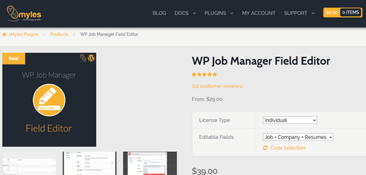 Item cover for download WP Job Manager Field Editor