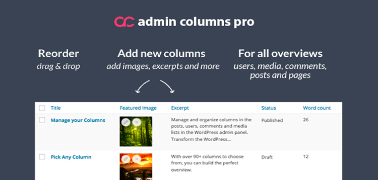 Item cover for download Admin Columns Pro Ninja Forms Addon