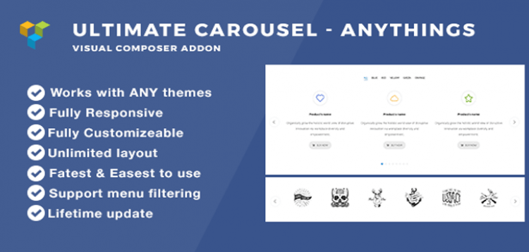 Item cover for download Ultimate Carousel - Carousel anythings Visual Composer Addon