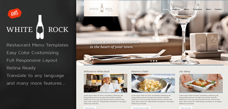 Item cover for download White Rock - Restaurant  Winery Theme