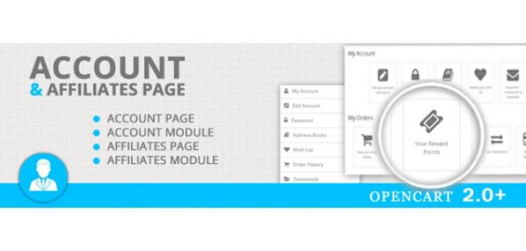 Item cover for download Account and Affiliates Page OpenCart