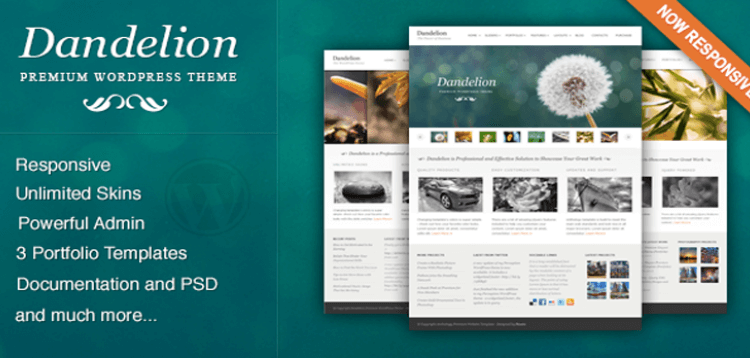 Item cover for download Dandelion - Powerful Elegant WordPress Theme