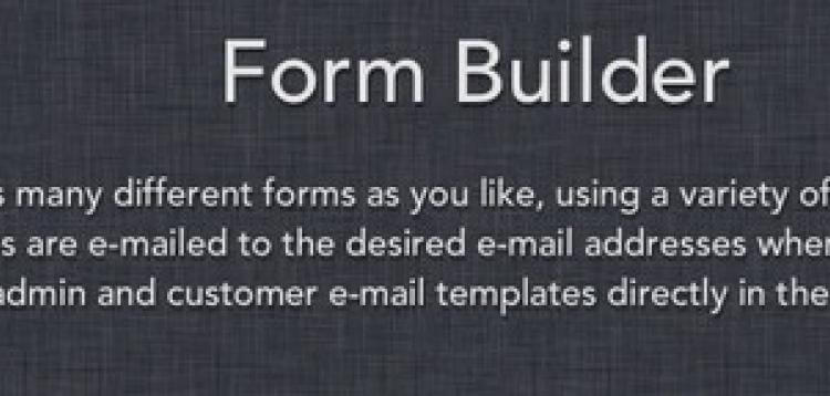 Item cover for download Form Builder OpenCart