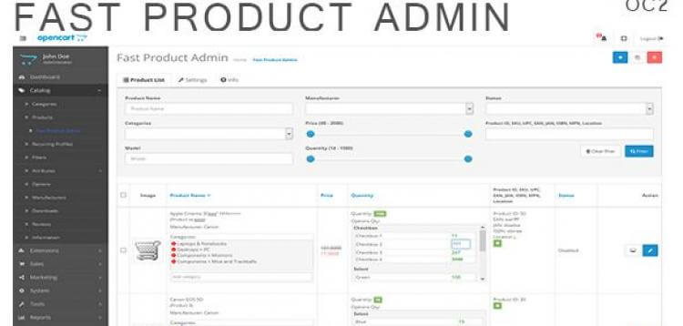 Item cover for download Fast Product Admin for OpenCart