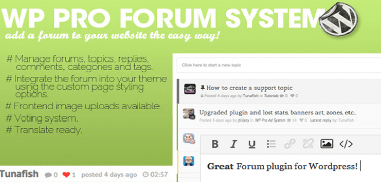 Item cover for download WP Pro Forum System