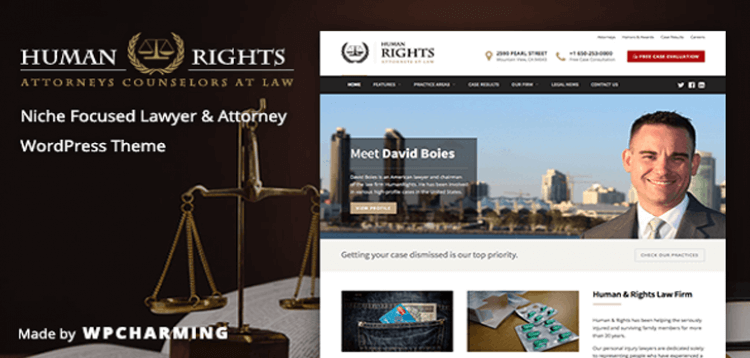 Item cover for download HumanRights - Lawyer and Attorney WordPress Theme