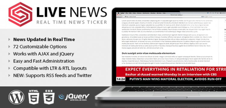 Item cover for download Live News - Real Time News Ticker