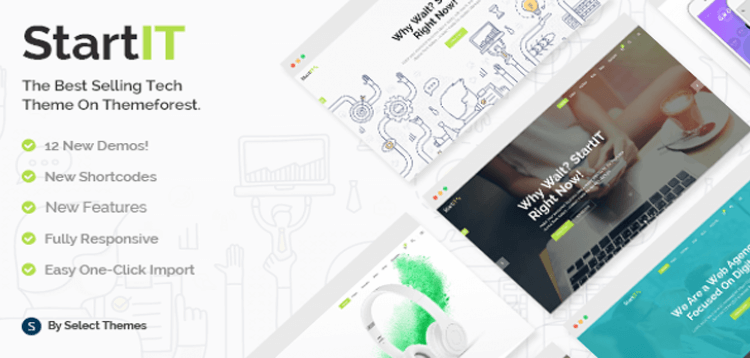 Item cover for download Startit - A Fresh Startup Business Theme