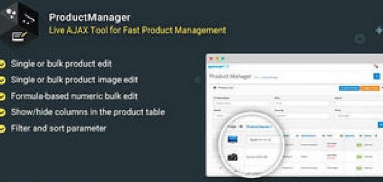 Item cover for download ProductManager - Fast Bulk Product Management Tool