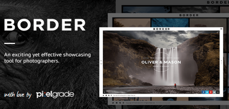 Item cover for download BORDER - A Delightful Photography WordPress Theme