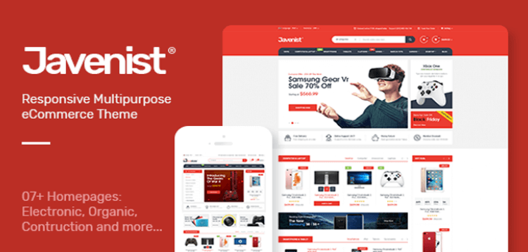 Item cover for download Javenist - Multipurpose eCommerce WordPress Theme