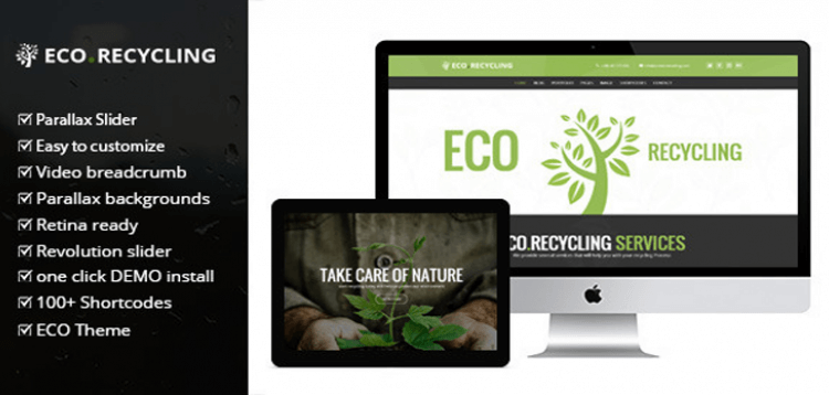 Item cover for download Eco Recycling - Ecology  Nature WordPress Theme