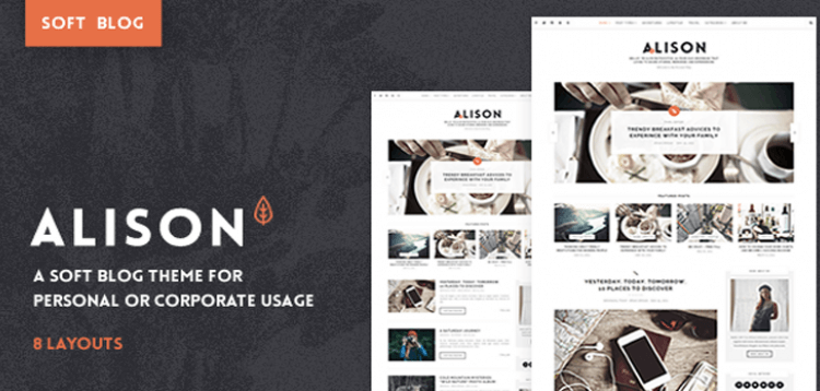 Item cover for download Anne Alison - Soft Personal Blog Theme