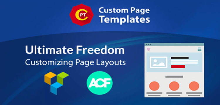 Item cover for download Custom Page Templates: New Way of Creating Custom Templates in WordPress