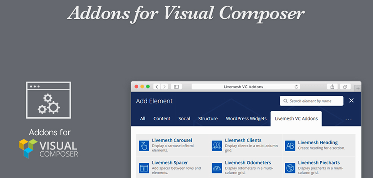 Item cover for download Livemesh - Addons for Visual Composer Pro