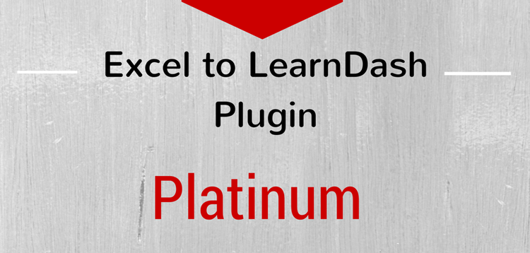 Item cover for download Excel to LearnDash Platinum Edition