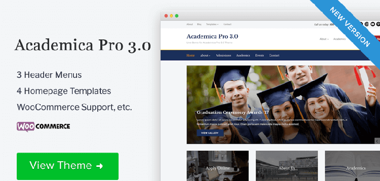 Item cover for download WPZoom - Academica Pro 3.0