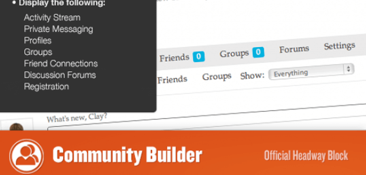 Item cover for download Headway - Community Builder