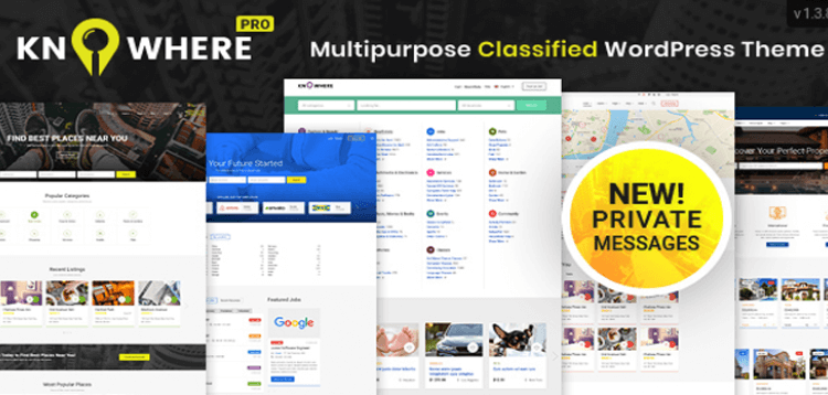 Item cover for download Knowhere Pro - Multipurpose Classified Directory WordPress Theme