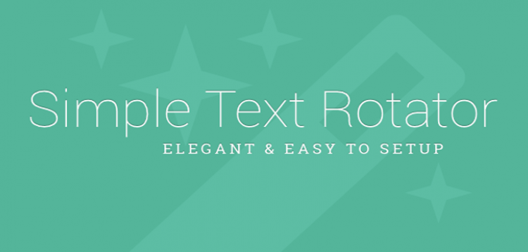 Item cover for download Simple Text Rotator WordPress Plugin