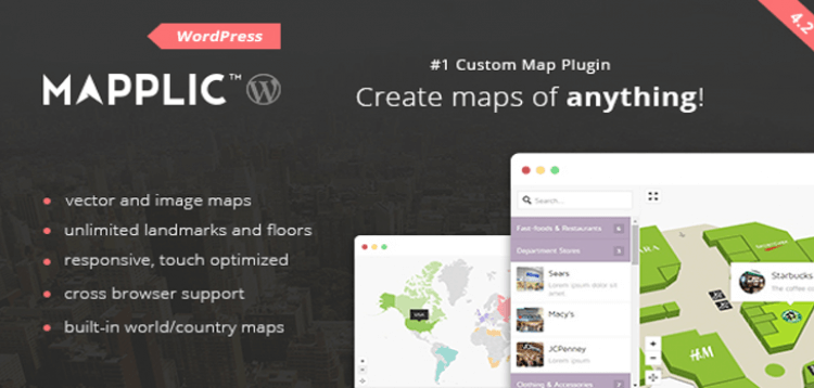 Item cover for download Mapplic - Custom Interactive Map WordPress Plugin
