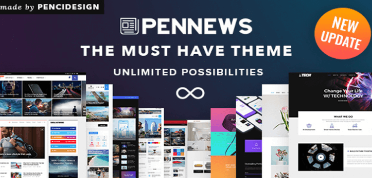 Item cover for download PenNews - News/ Magazine/ Business/ Portfolio/ Landing AMP WordPress Theme