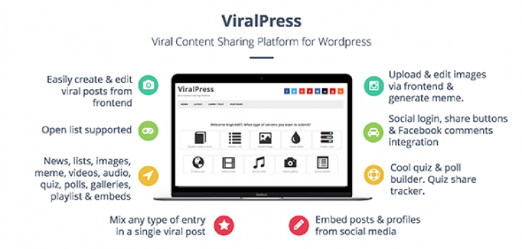 Item cover for download ViralPress - Viral news, lists, quiz, videos  polls plugin