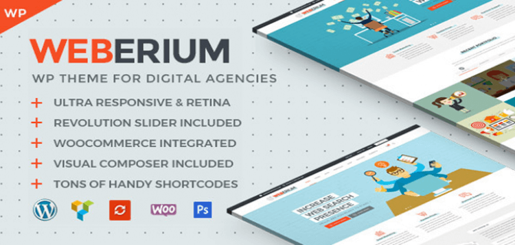 Item cover for download Weberium | Responsive WordPress Theme Tailored for Digital Agencies