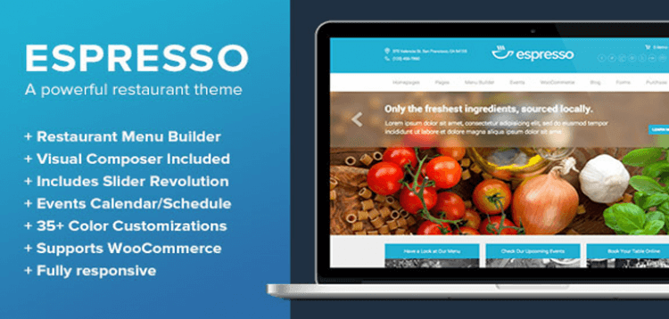 Item cover for download Espresso - A WordPress Theme for Restaurants