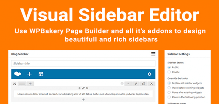 Item cover for download Visual Sidebar Editor