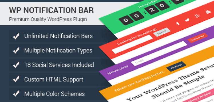 Item cover for download MyThemeShop WP Notification Bar Plugin