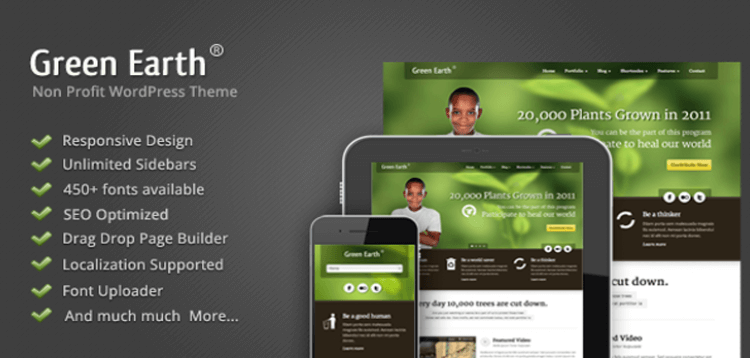 Item cover for download Green Earth - Environmental WordPress Theme