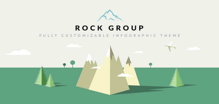 Item cover for download Rock Group | A Flat Multipurpose Infographic WordPress Theme