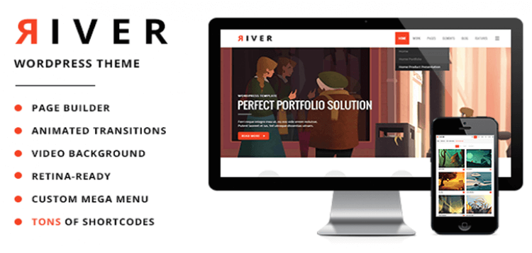 Item cover for download River - Retina Multi-Purpose WordPress Theme