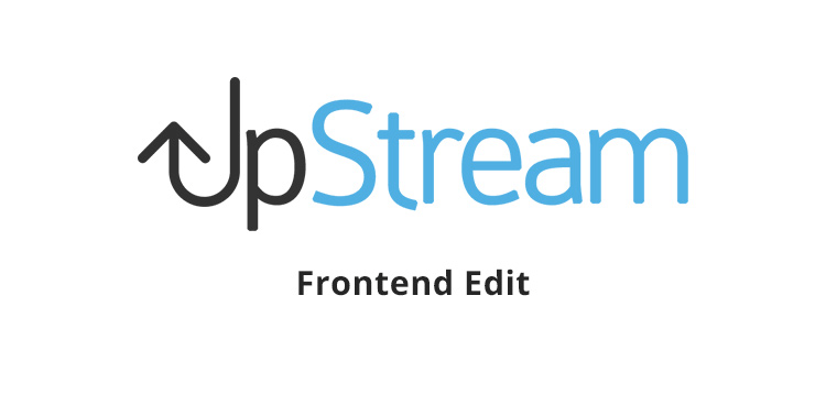 Item cover for download UpStream - Frontend Edit