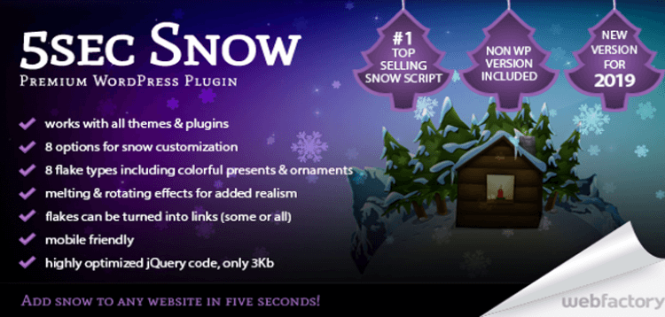 Item cover for download CodeCanyon - 5sec Snow