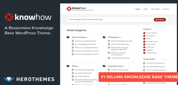 Item cover for download KnowHow - A Knowledge Base WordPress Theme