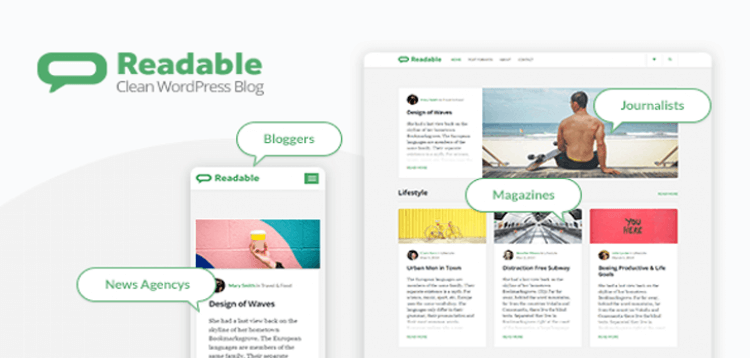 Item cover for download Readable - Blogging WordPress Theme Focused on Readability