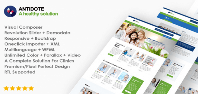 Item cover for download Antidote - Health  Medical Wordpress Theme