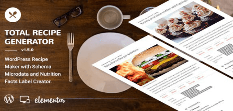 Item cover for download Total Recipe Generator - WordPress Recipe Maker with Schema and Nutrition Facts (Elementor addon)