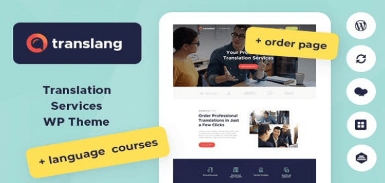 Item cover for download Translang | Translation Services  Language Courses WordPress Theme